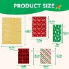 Joyfy 36-Pack Christmas Drawstring Gift Bags, Assorted Sizes Xmas Plastic Bags, Foil Gift Bag for Holiday Present Wrapping Party Decoration - 4 of 4