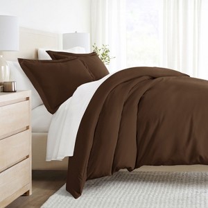 3 Piece Duvet Cover & Shams Set - Soft and Breathable, Double Brushed Microfiber, Wrinkle Free - Becky Cameron - 1 of 4