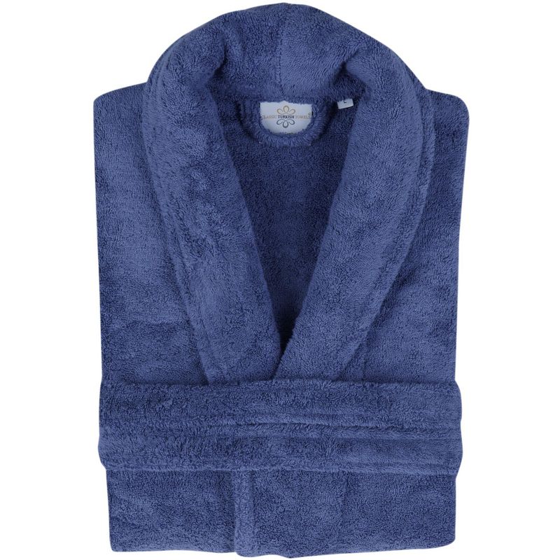 Classic Turkish Towels Adult Shawl Collar Terry Cloth Robe, 1 of 7