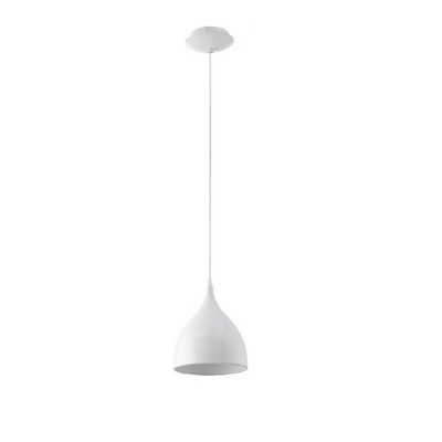 7" 1-Light Coretto Pendant Glossy White - EGLO