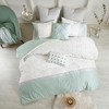 7Pcs Comforter Set, Solid Bedding Set, Cotton Bed Comforter - 3 of 4