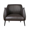 Boucle Upholstered Accent Chair with Elegant Look, Attached Cushions, High-Density Foam and Gold Finish Metal Legs - 2 of 4