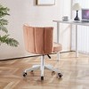 Home Office Chair, Comfortable Backrest Computer Chair, Swivel Chairs, Ergonomic Design Fabric Padded Desk Chair - image 4 of 4