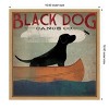 Amanti Art Black Dog Canoe Co (square) by Ryan Fowler Framed Canvas Wall Art - 4 of 4