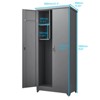 ORRD tainless Steel Outdoor Storage Cabinet - Lockable, Waterproof, Large Capacity with Shelves for Garden Tools & Cleaning Supplies - 4 of 4