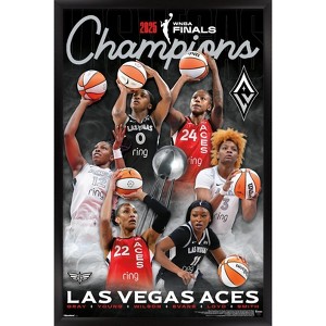 Trends International WNBA Las Vegas Aces - 2025 WNBA Finals Champions Framed Wall Poster Prints - 1 of 4