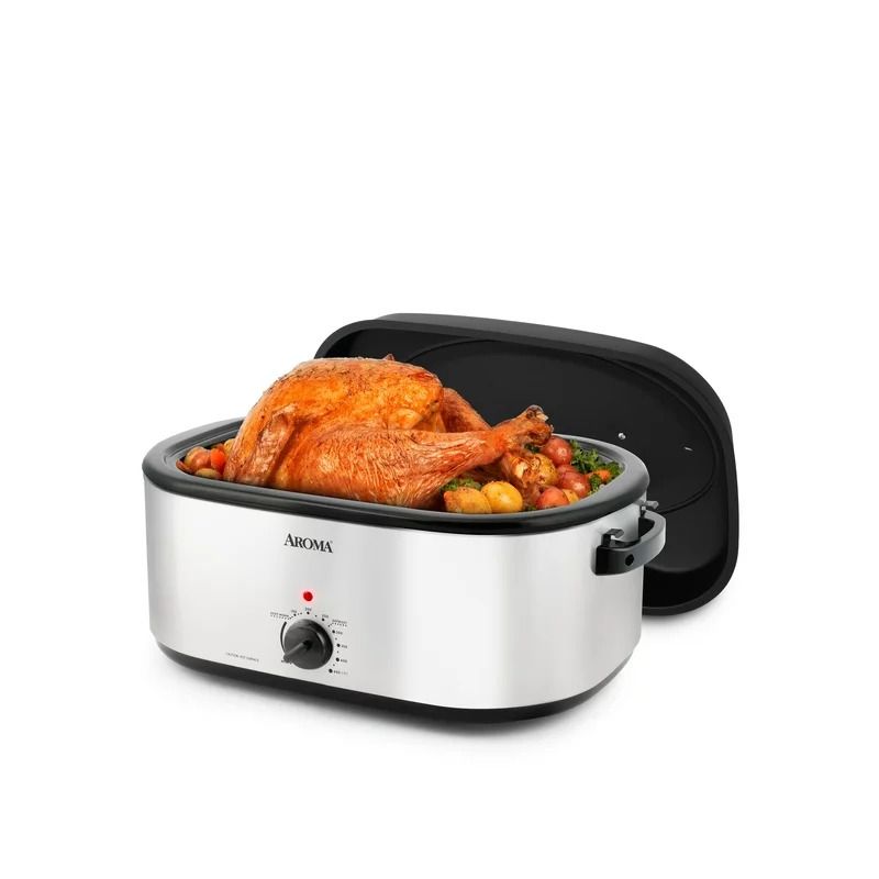 Aroma 704oz Roaster Oven with High-Dome Lid Refurbished, 1 of 6