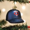 Old World Christmas Blown Glass Ornament for Christmas Tree, Minnesota Twins Baseball Cap - 2 of 3