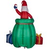 Gemmy Giant Animated Christmas Airblown Inflatable Santa in a Gift Sack, 10 ft Tall - 4 of 4