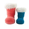 ONE HUNDRED 80 DEGREE 7.75 In Flocked Boots Fur Topped Colorful Figurines - 2 of 3