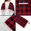 PAVILIA Wearable Blanket with Sleeves for Women Men Adults, Warm Soft Plush Snuggle Pocket Sleeved TV Throw - 3 of 4