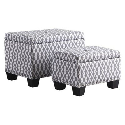 target white ottoman