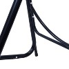 Sunnydaze Indoor or Outdoor Hammock Chair with A-Frame Steel Stand - Anti-Tip Feet for Stability - Black - 3 of 4