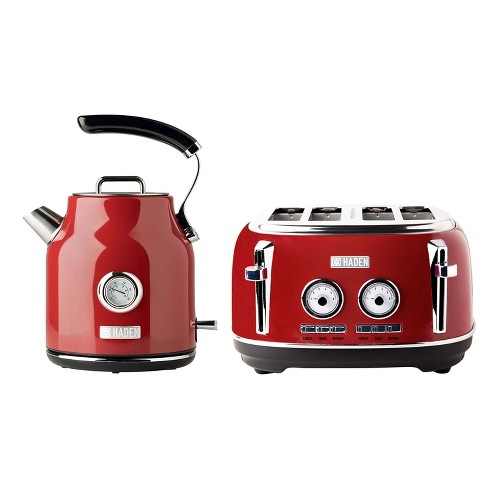 Haden Dorset 1.7 Liter Stainless Steel Electric Kettle - Red