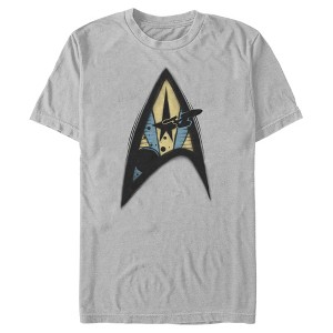 Men's Star Trek Starfleet Emblem Spray Paint T-Shirt - 1 of 3