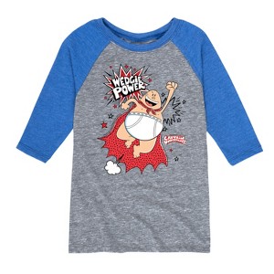 Boys' - Captain Underpants - Wedgie Power Raglan Graphic T-Shirt - 1 of 2