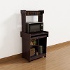 Vynxaria Multi-Functional Microwave Cart & Coffee Station with Locking Castors - 3 of 4