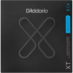 D'Addario XT Acoustic Phosphor Bronze Strings, Regular Light, 12-53