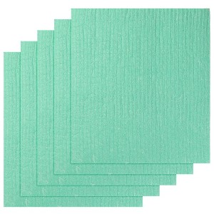 Unique Bargains Washable Reusable No Odor Lint Free Absorbent Cellulose Sponge Dish Cloth 7" x 8" - 1 of 4