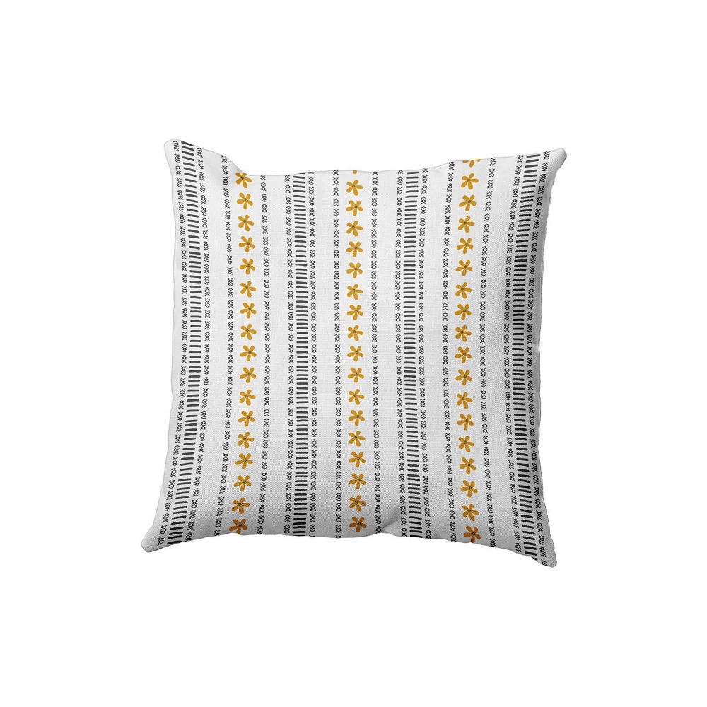 Photos - Pillow e by design 16"x16" Dainty Striped Square Throw 