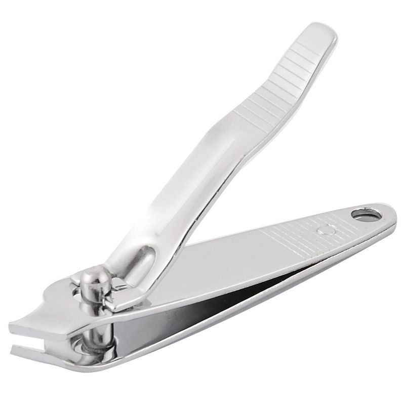 Unique Bargains Side Slant Edge Manicure Tool Finger Toe Nail Clipper Cutter Scissor Trimmer 6cm Silver, 1 of 4