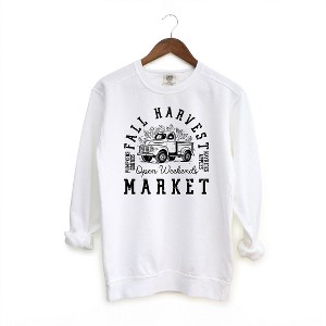 Simply Sage Market Women's Garment Dyed Graphic Sweatshirt Fall Harvest Market - 1 of 2