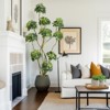 7ft Tall Fake Plant Indoor,Faux Floor Tree Fake Trees in Decorative White Planter with Multiple Trunks Design, Artificial Umbrella Schefflera Tree - 4 of 4