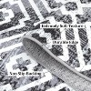 Modern Geometric Washable Area Rug,Low-Pile Non-Slip Non-Shedding Carpet for Living Room, Bedroom & Nursery - 4 of 4