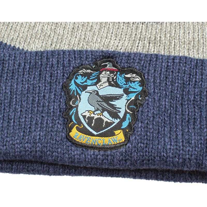 Harry Potter Scarf And Beanie Set - Gryffindor, Slytherin, Ravenclaw, Hufflpuff Houses Avalible, 5 of 6