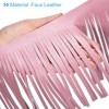 Unique Bargains Soft Faux Leather Double Side Fringe Trim for DIY Sewings - 4 of 4