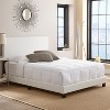 King Langley Faux Leather Upholstered Bed Frame White - Eco Dream : Target