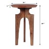 Christopher Knight Home Lira 3-Legged Mango Wood Round End Table, Walnut - 3 of 4