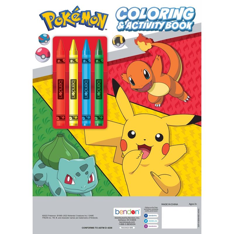 Pokemon Coloring Book with Crayons, 3 of 7
