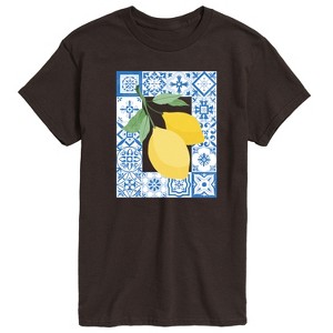 Men's - Instant Message - Mediterranean Lemons Short Sleeve Graphic T-Shirt - 1 of 4