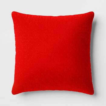 Oversized Quilted Velvet Square Throw Pillow - Threshold™