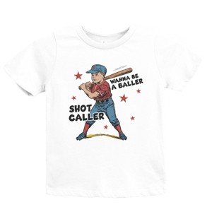 The Juniper Shop Wanna Be A Baller Shot Caller Youth Short Sleeve Tee - 1 of 4