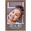 PosterPalooza | Shabby Chic Brown Picture Frame - UV Acrylic, Foam Board Backing, Hanging Hardware - 2 of 4