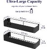 Attop Shower Shelves - 4-Pack Adhesive Shower Organizers, Rust-Resistant Metal Shelves, No Drilling Bathroom Organization and Storage, Black - 2 of 4