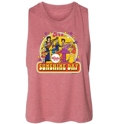 Women's The Brady Bunch The Brady Kids Graphic Racerback Tank - Heather Mauve - Small