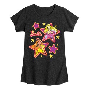 Girls' - Barbie - Superstar 70s Fitted Short Sleeve Graphic T-Shirt - 1 of 3