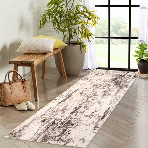 Washable Rug Area Rugs for Living Room: Modern Abstract Neutral Soft Large Rug for Bedroom Dining Room Under Kitchen Table Home Office Decor - 1 of 4