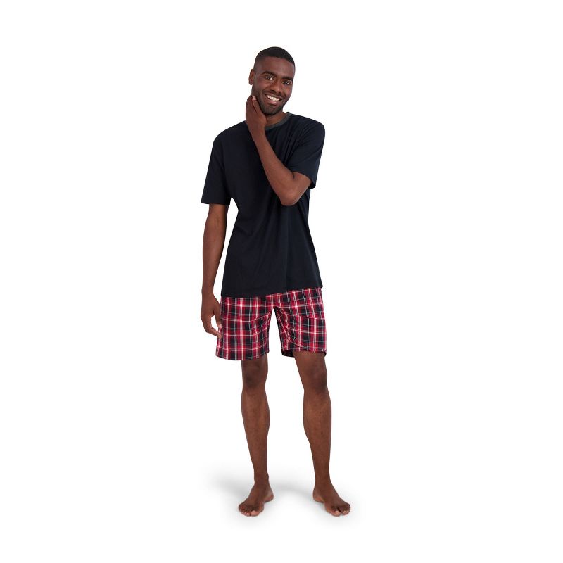 Hanes Premium Men's Short and T-Shirt Pajama Set 2pc, 3 of 5