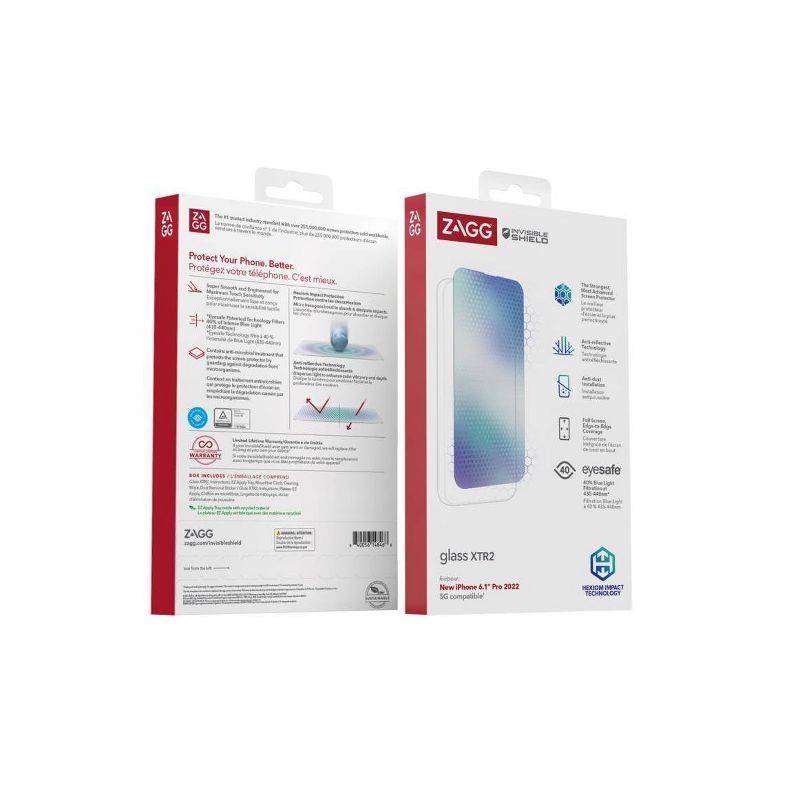 ZAGG Apple iPhone 14 Pro InvisibleShield Glass XTR AM Screen Protector, 4 of 7