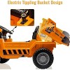 Jojoka 12V Ride On Dump Truck for Kids 4 Wheeler Toy with Remote Control, Dump Bed, Shovel, Bluetooth, Music Player - 2 of 4