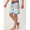 INSPIRE CHIC Men's Summer Drawstring Elastic Waist Color Block Beach Board Shorts - 2 of 4
