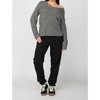 Women's Long Sleeve Bevelled Hem Sweater - Dex - 3 of 4