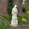 Northlight 23.5" Saint Francis of Assisi Bird Feeder Outdoor Patio Garden Statue - Gray - 2 of 4