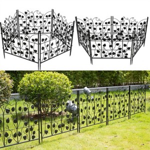Artloge 5PCS Heavy Duty Metal RustProof Garden Panels Outdoor Yard Backyard Border Edging Fence for Landscaping Animal Barrier - 1 of 4