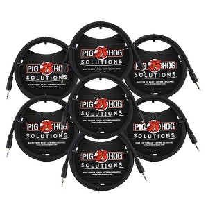 Pig Hog Solutions 3.5mm TRS to 3.5mm TRS Adapter Cable, 9ft - 7 Units - 1 of 2