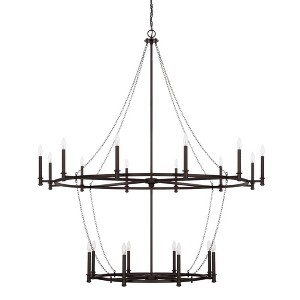Capital Lighting Lancaster 20 - Light Chandelier in  Black Iron - 1 of 2